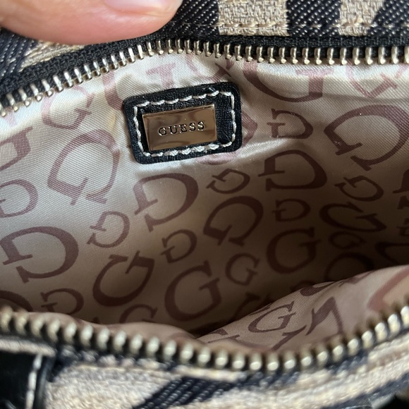 Vintage Guess Monogrammed Canvas Adjustable Belt Bag - Picture 2 of 5